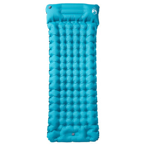 Selbstaufblasende Isomatte Blau mit Kissen