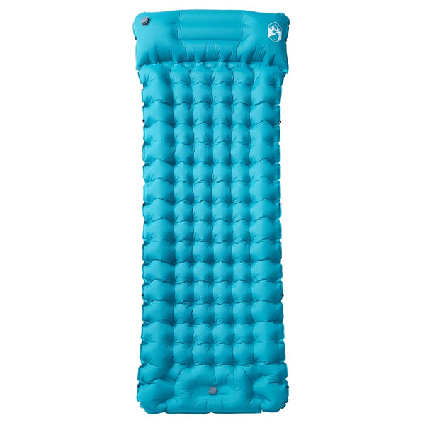 Selbstaufblasende Isomatte Blau mit Kissen
