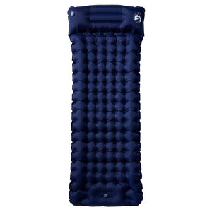 Selbstaufblasende Isomatte Marineblau mit Kissen