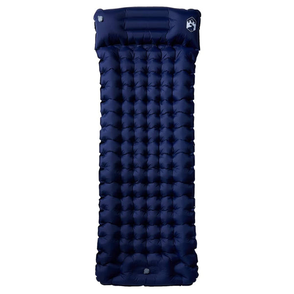Selbstaufblasende Isomatte Marineblau mit Kissen