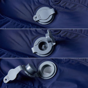 Selbstaufblasende Isomatte Marineblau mit Kissen