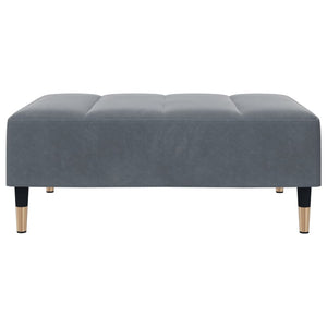 vidaXL 2-Seater Sofa Bed with Footrest Dark Grey Velvet