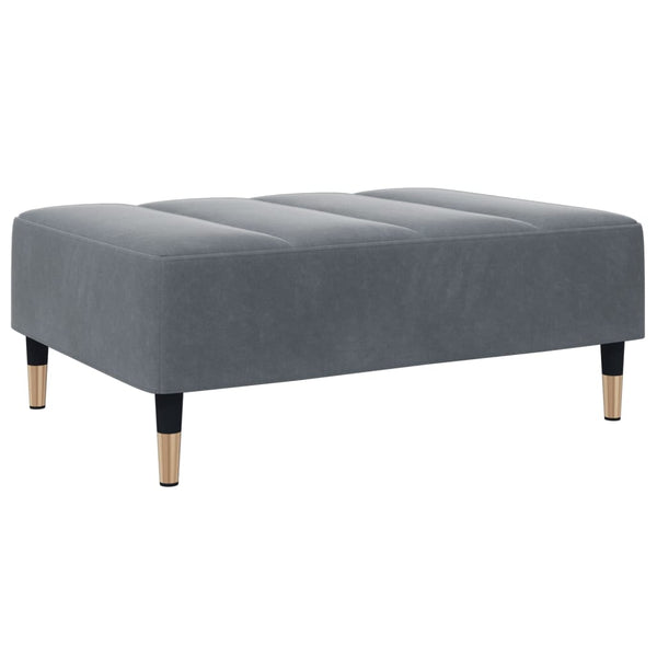 vidaXL 2-Seater Sofa Bed with Footrest Dark Grey Velvet