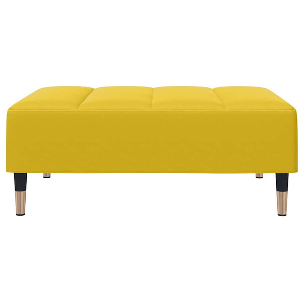 Schlafsofa 2-Sitzer Gelb mit Hocker
