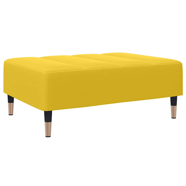 Schlafsofa 2-Sitzer Gelb mit Hocker