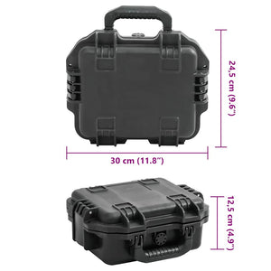 Tragbarer Flugkoffer Schwarz 30x24,5x12,5 cm