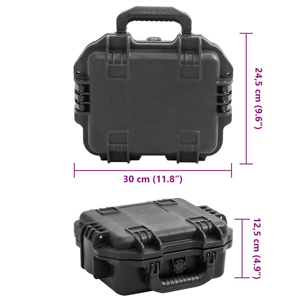 Tragbarer Flugkoffer Schwarz 30x24,5x12,5 cm