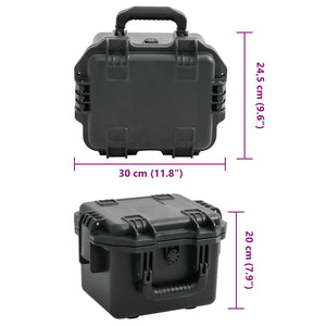 Tragbarer Flugkoffer Schwarz 30x24,5x20 cm
