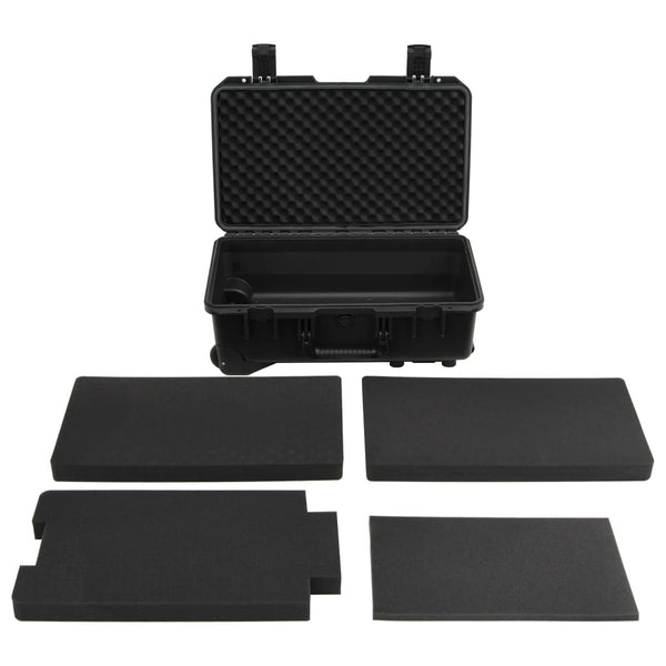 Flugkoffer Tragbar Schwarz 55x35x22,5 cm