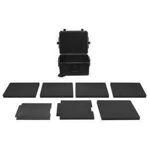 Flugkoffer Tragbar Schwarz 62,5x49,5x37 cm