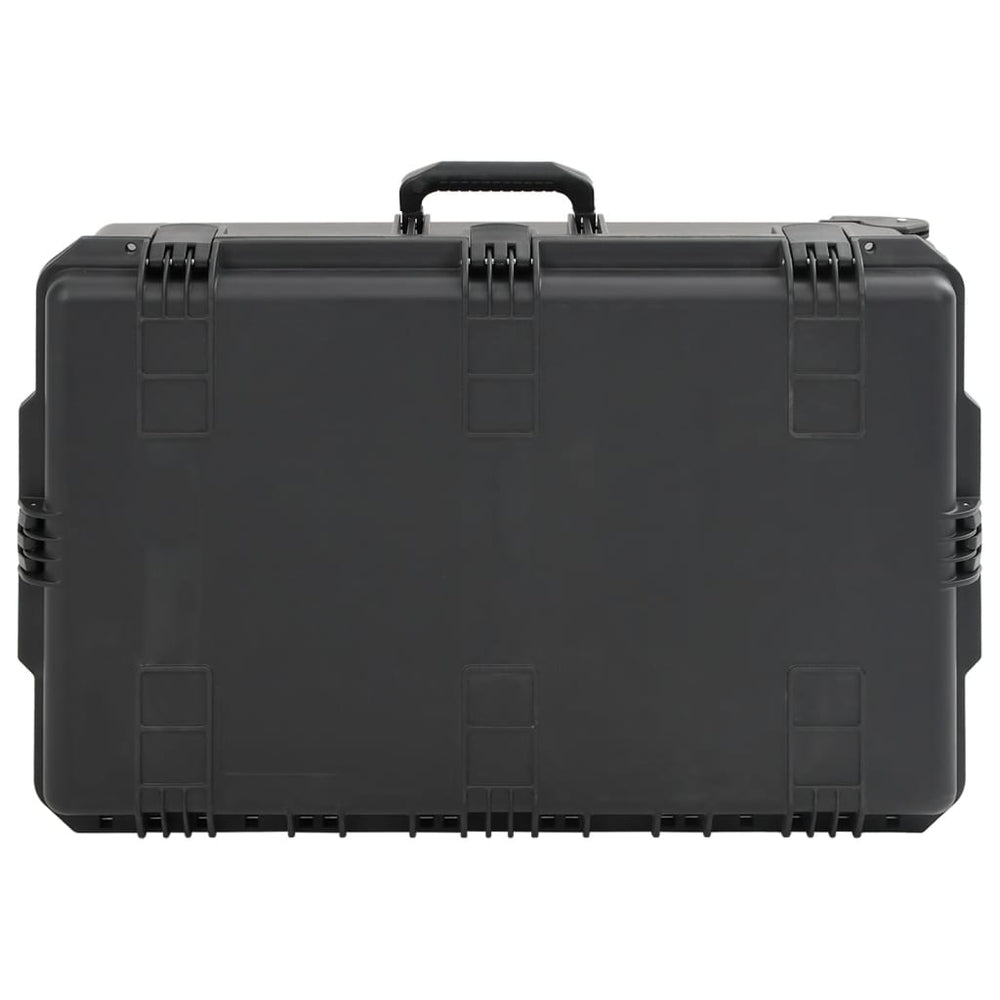 Schwarzer Flugkoffer, Tragbar, 79,5 cm