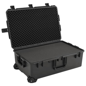 Schwarzer Flugkoffer, Tragbar, 79,5 cm