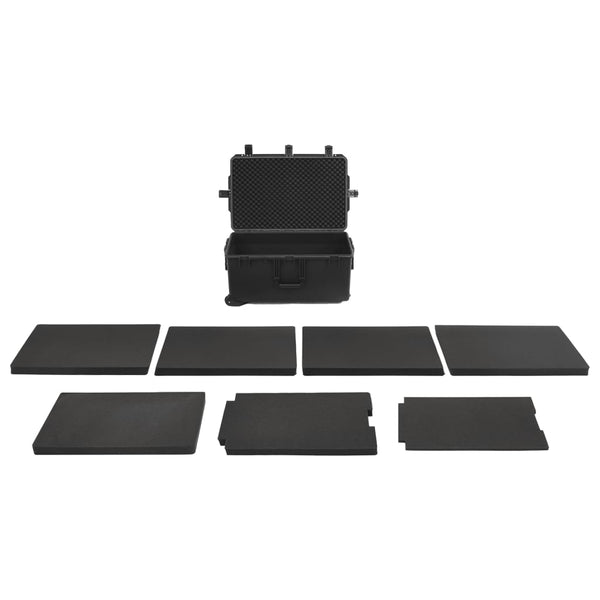 Flugkoffer Tragbar Schwarz 79,5x52x39 cm