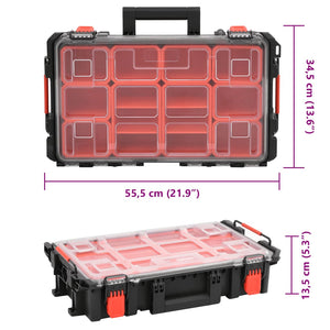 Tragbarer Flugkoffer Schwarz 55,5x34,5x13,5 cm