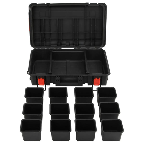 Tragbarer Flugkoffer Schwarz 56,5x34x16 cm