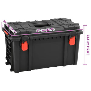 Flugkoffer Tragbar Schwarz 57x35x32,5 cm