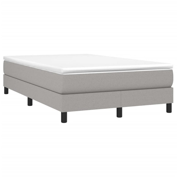 Boxspringbett mit Matratze Hellgrau 120x190 cm