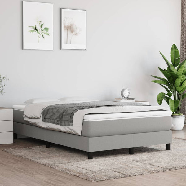 Boxspringbett mit Matratze Hellgrau 120x190 cm
