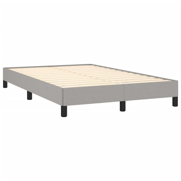 Boxspringbett mit Matratze Hellgrau 120x190 cm