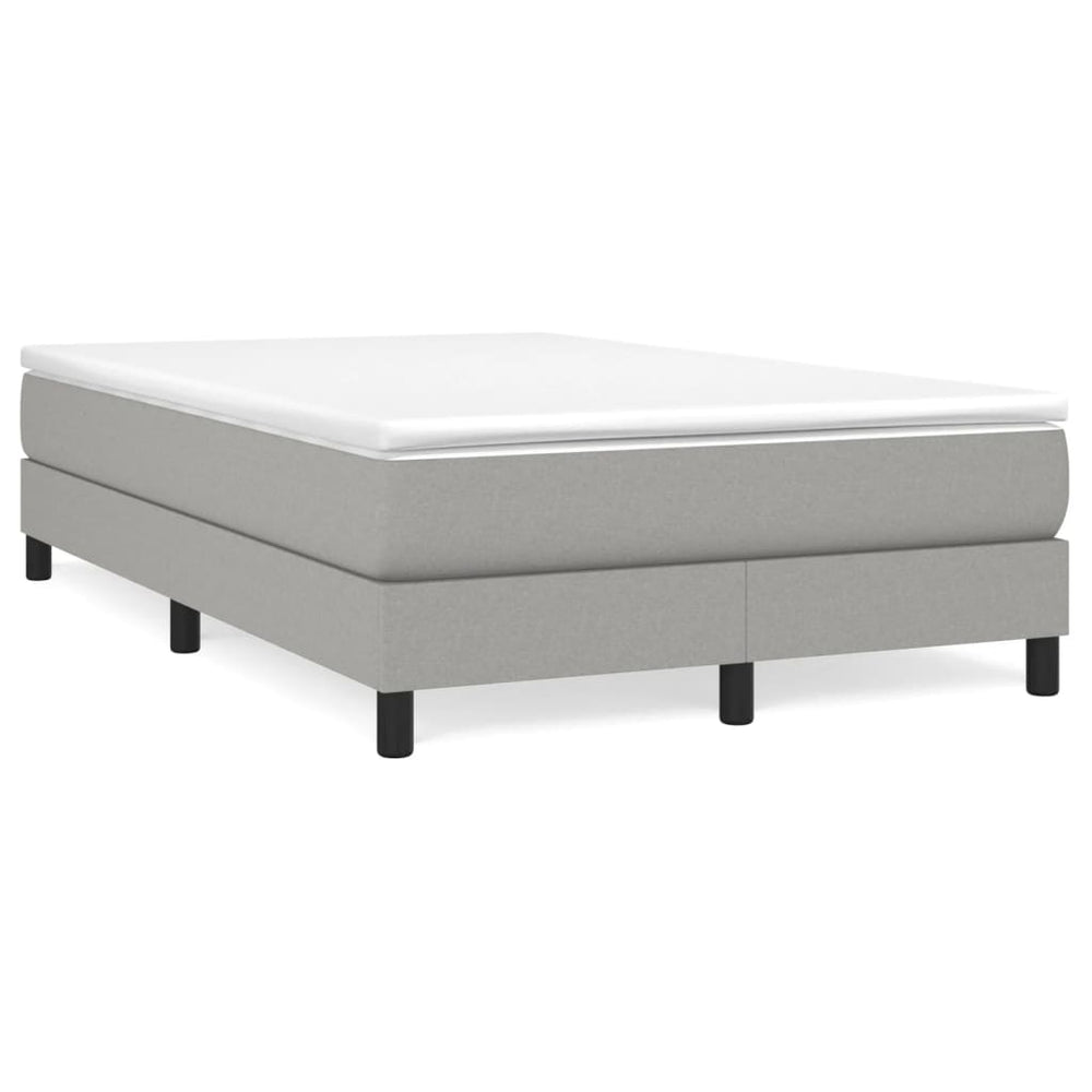 Boxspringbett mit Matratze Hellgrau 120x190 cm