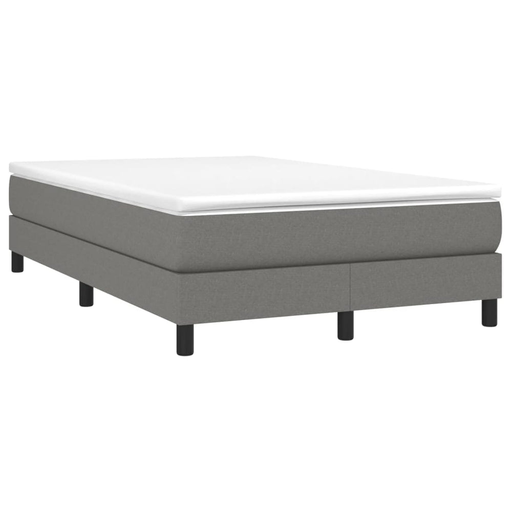 Boxspringbett mit Matratze Dunkelgrau 120x190 cm