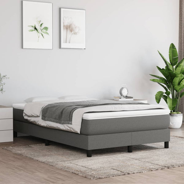 Boxspringbett mit Matratze Dunkelgrau 120x190 cm