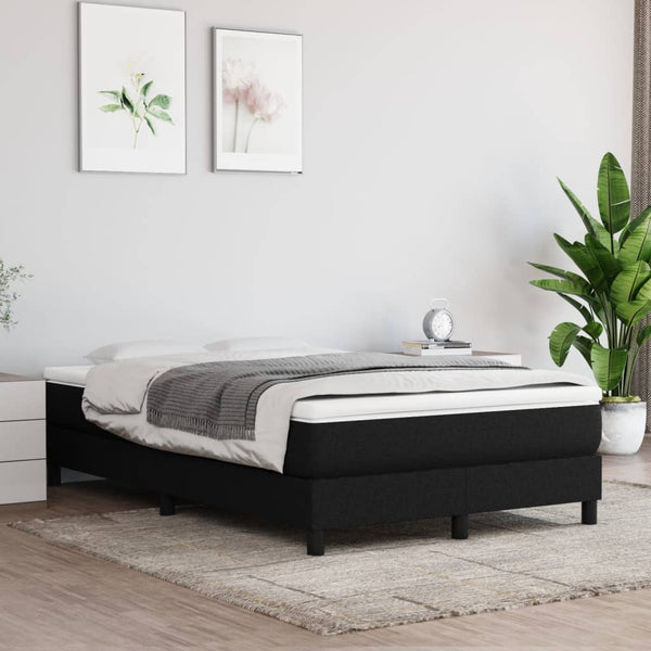 Boxspringbett mit Matratze Schwarz 120x190 cm