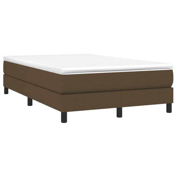 Boxspringbett mit Matratze Dunkelbraun 120x190 cm