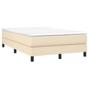 Boxspringbett Creme 120x190 cm mit Matratze
