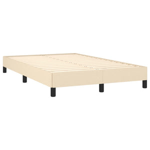 Boxspringbett Creme 120x190 cm mit Matratze