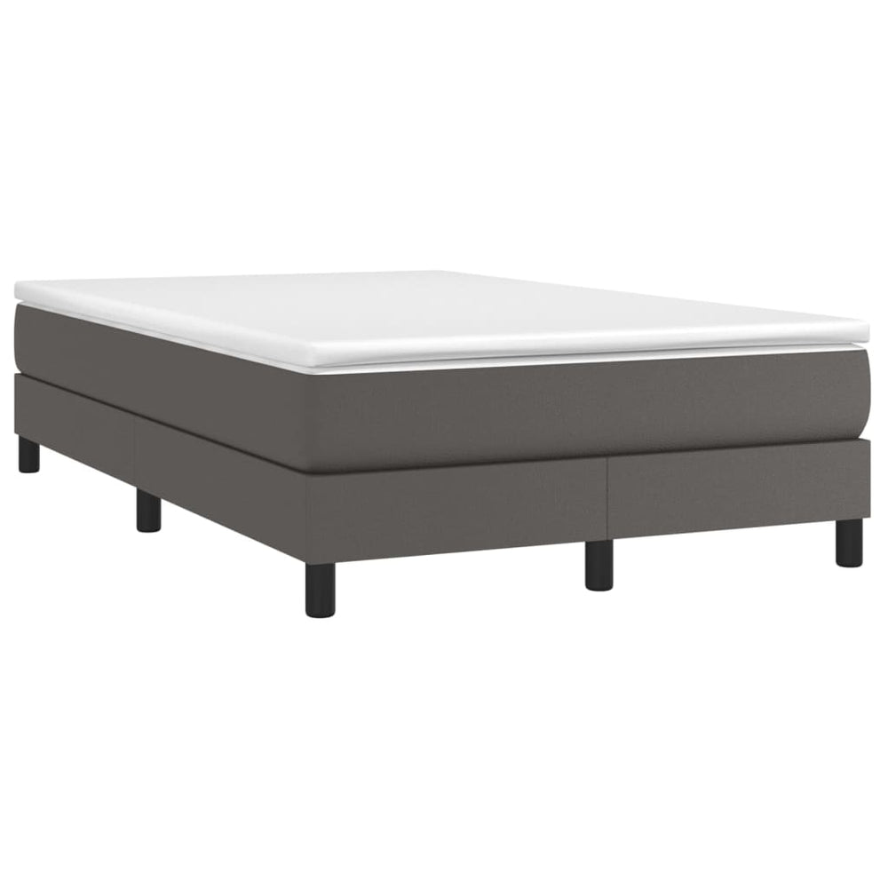 Boxspringbett mit Matratze Grau 120x190 cm