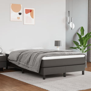 Boxspringbett mit Matratze Grau 120x190 cm