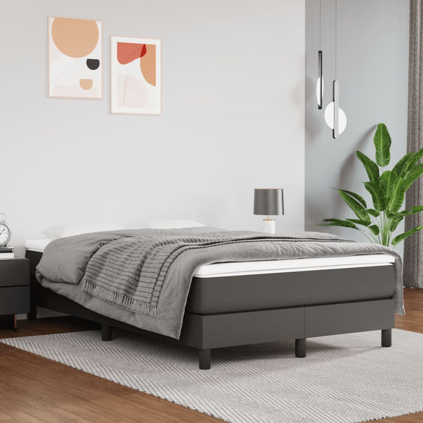 Boxspringbett mit Matratze Grau 120x190 cm