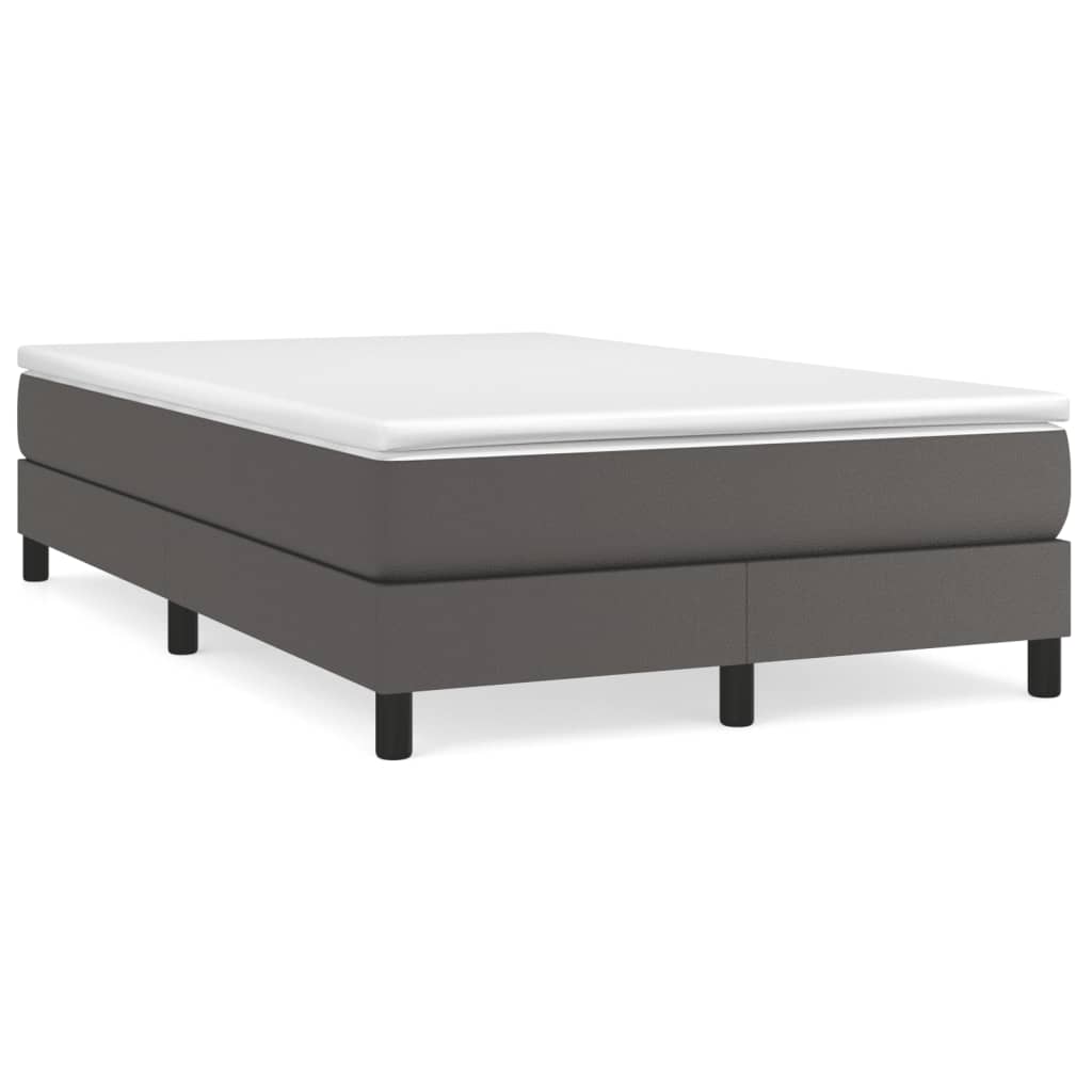 Boxspringbett mit Matratze Grau 120x190 cm