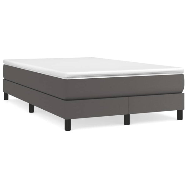 Boxspringbett mit Matratze Grau 120x190 cm