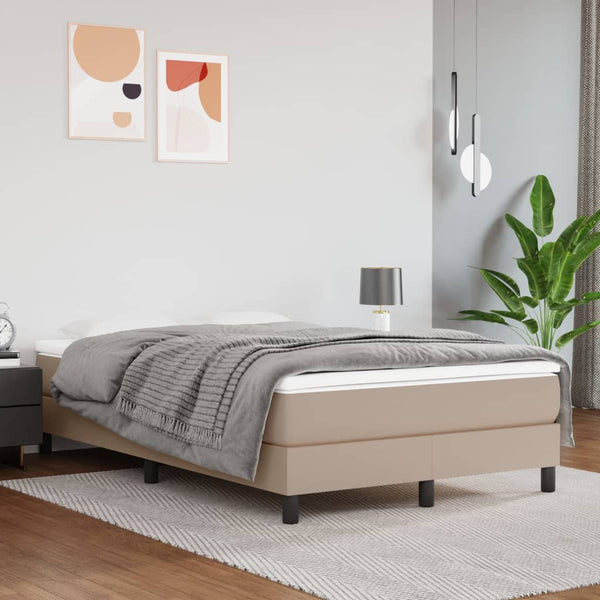 Boxspringbett mit Matratze Cappuccino-Braun 120x190 cm