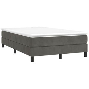 Boxspringbett mit Matratze Dunkelgrau 120x190 cm