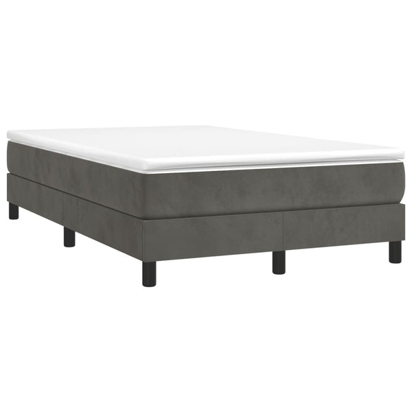 Boxspringbett mit Matratze Dunkelgrau 120x190 cm