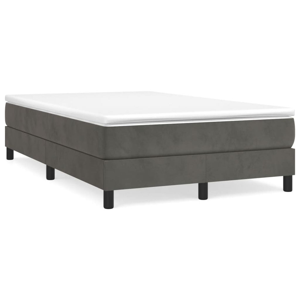 Boxspringbett mit Matratze Dunkelgrau 120x190 cm