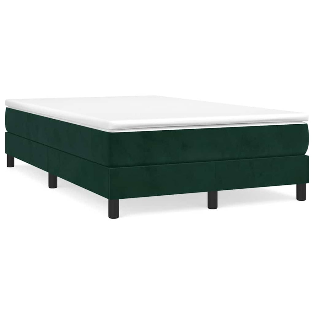 Boxspringbett mit Matratze Dunkelgrün 120x190 cm