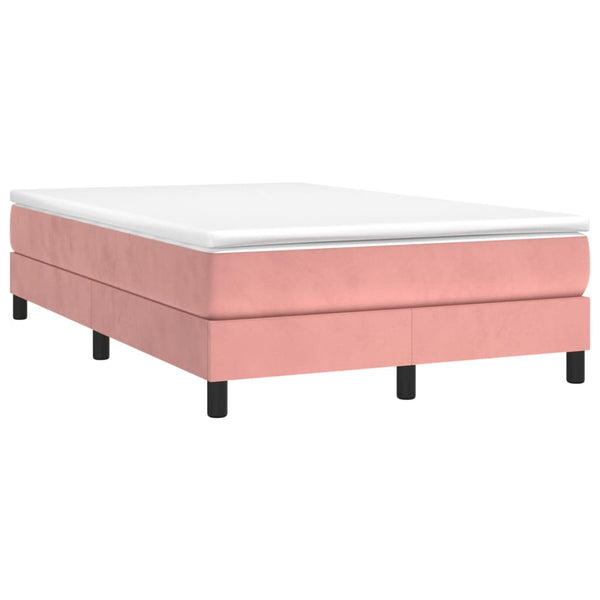 Boxspringbett Rosa 120x190 cm Samt mit Matratze