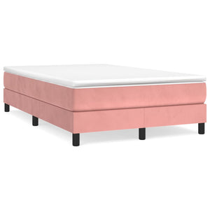 Boxspringbett Rosa 120x190 cm Samt mit Matratze