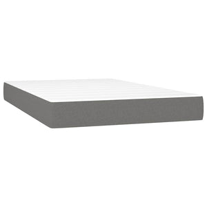 Boxspringbett mit LED Dunkelgrau 120x190 cm