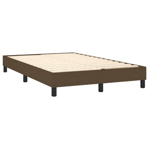Boxspringbett mit Matratze & LED Dunkelbraun 120x190 cm
