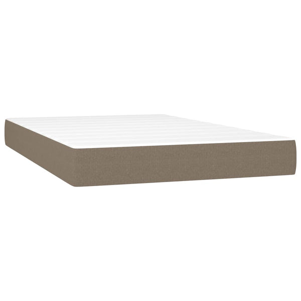 Boxspringbett mit LED & Matratze Taupe 120x190 cm