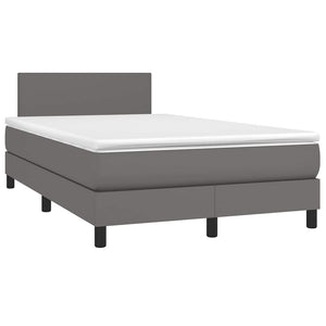 Boxspringbett mit LED 120x190 cm Grau