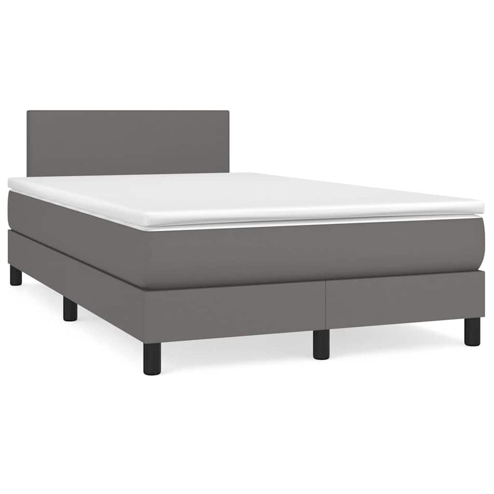 Boxspringbett mit LED 120x190 cm Grau