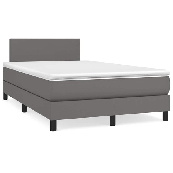 Boxspringbett mit LED 120x190 cm Grau