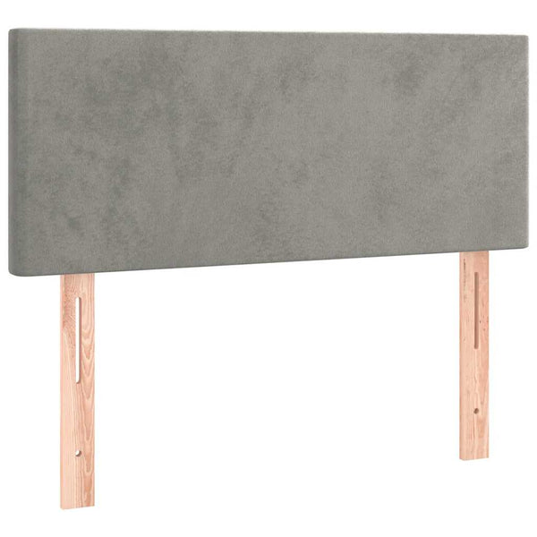 Boxspringbett mit LED Hellgrau 120x190 cm