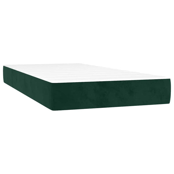 Boxspringbett mit LED Dunkelgrün 120x190 cm